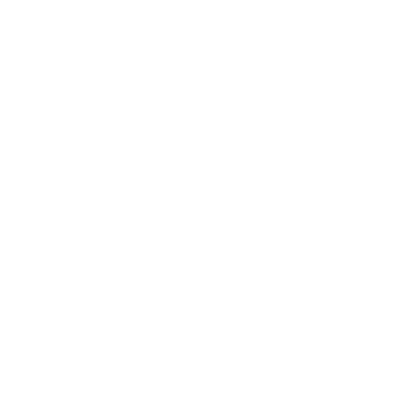 White Circle Glitter Fog Cosmos